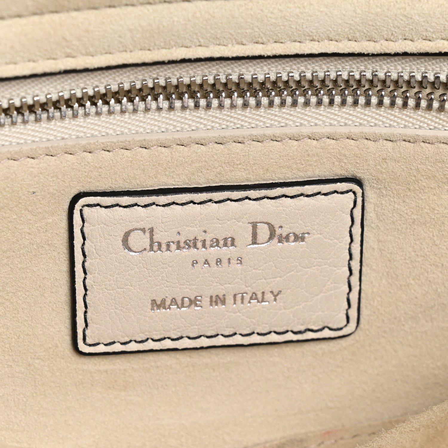 Christian Dior Canyon Grained Lambskin Large Lady Dior Off White 6 of 14