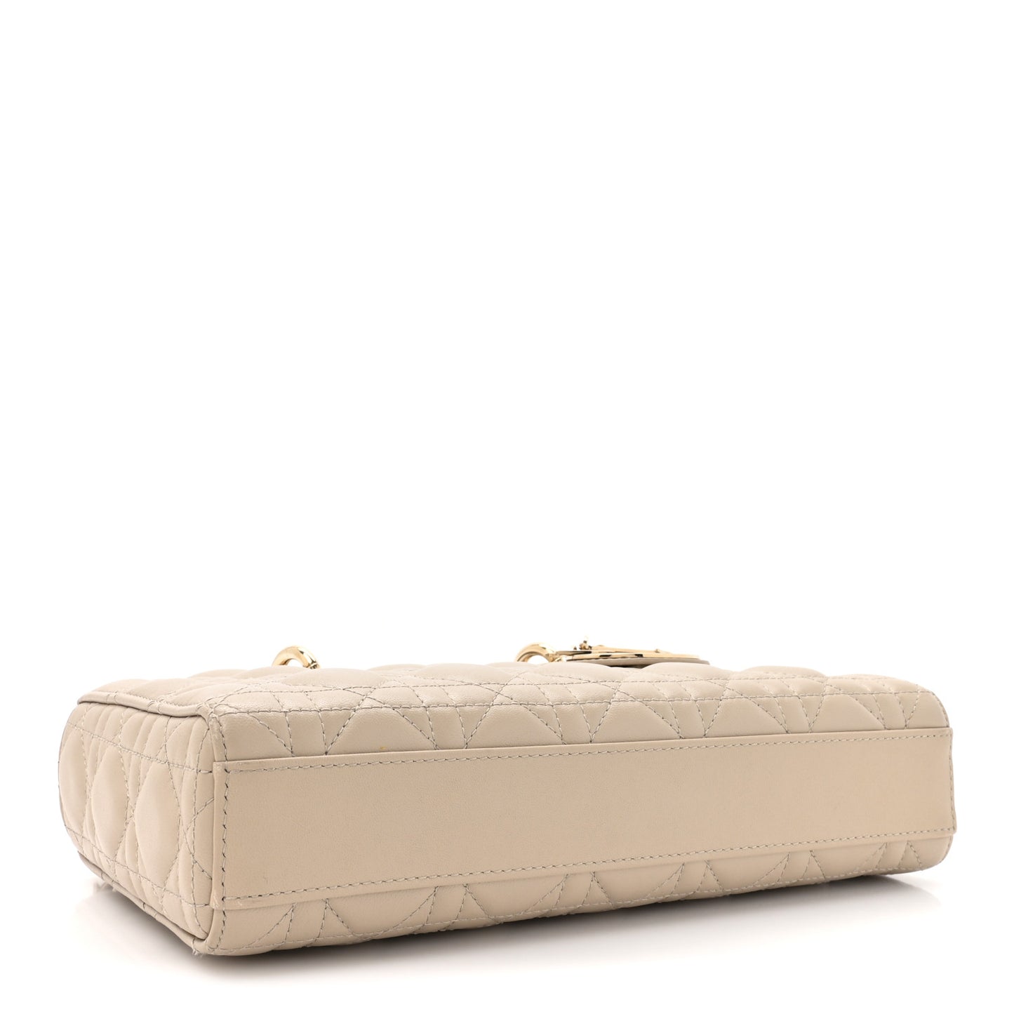 Lambskin Cannage Medium Lady D-Joy Hazelnut