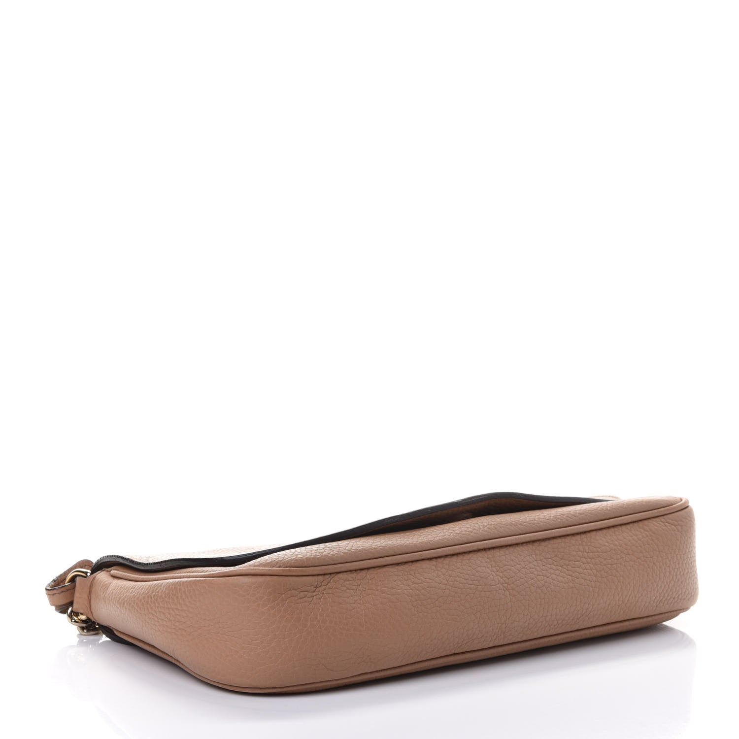Gucci Pebbled Calfskin Medium Soho Flap Crossbody Camelia 3 of 4