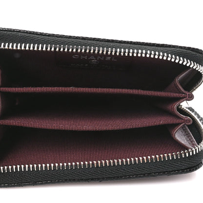 Chanel Caviar Quilted Zip Coin Purse Black 5 of 11