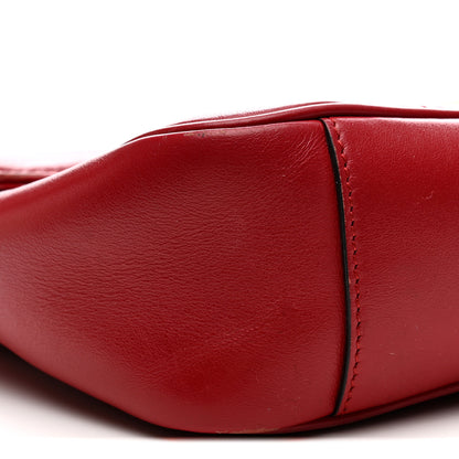 Gucci Calfskin Matelasse Small GG Marmont Shoulder Bag Hibiscus Red 16 of 35