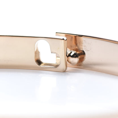Hermes 18K Rose Gold Diamond PM Collier De Chien Pave Bracelet SH 5 of 7