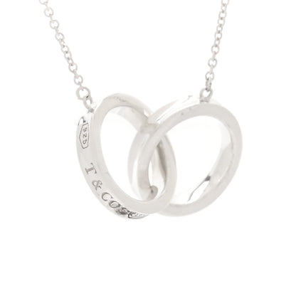 Tiffany Sterling Silver 1837 Interlocking Circles Pendant Necklace 4 of 6