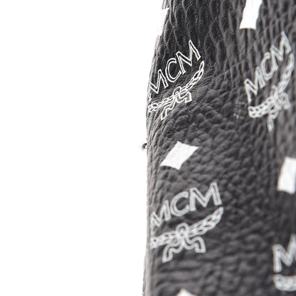 MCM Visetos Medium Reversible Shopper Tote Black 18 of 21