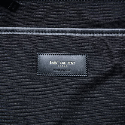 Saint Laurent Nylon City Skeleton Print Backpack Black White 8 of 9