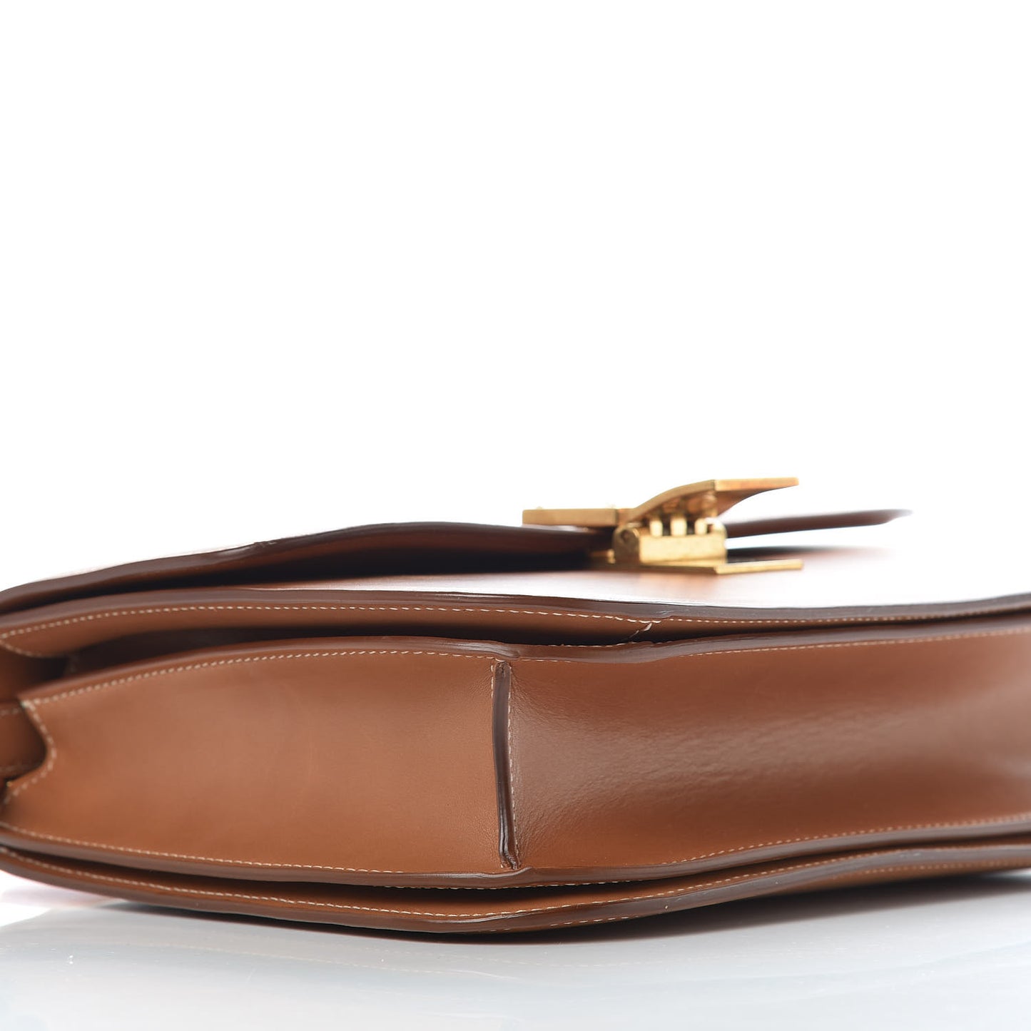 Smooth Calfskin Medium Classic Box Flap Bag Camel