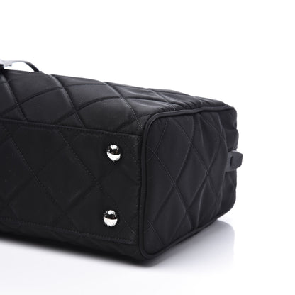 Prada Nylon Tessuto Impuntu Quilted Shoulder Bag Black 8 of 10