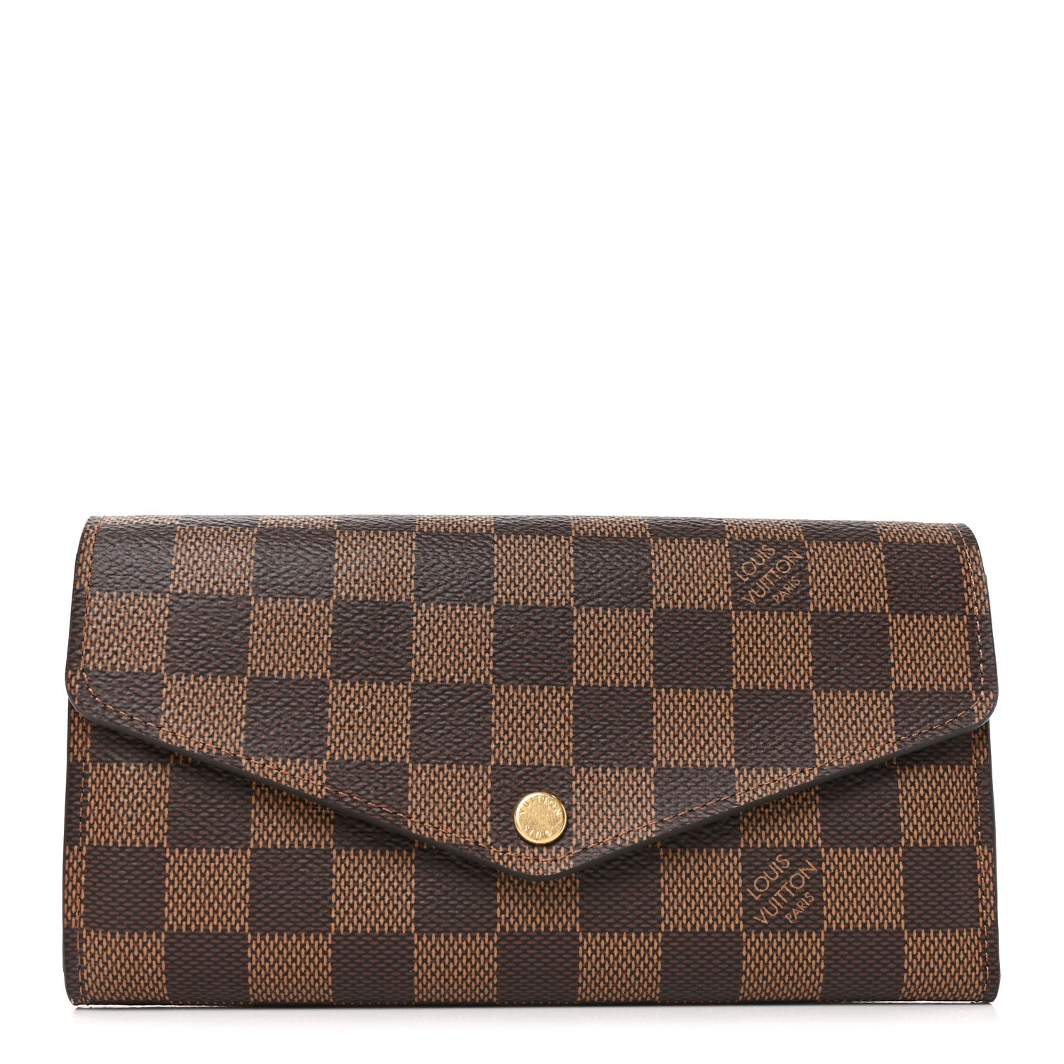 Louis Vuitton Damier Ebene Sarah Wallet NM 1 of 7