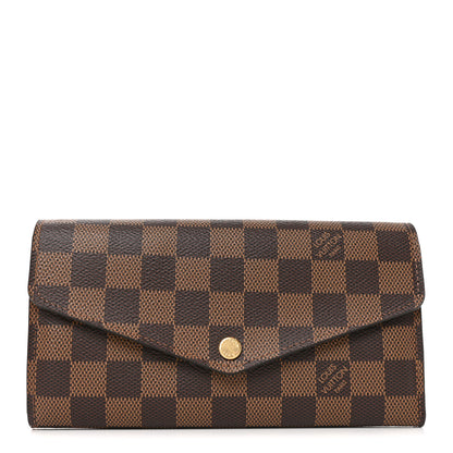 Louis Vuitton Damier Ebene Sarah Wallet NM 1 of 7
