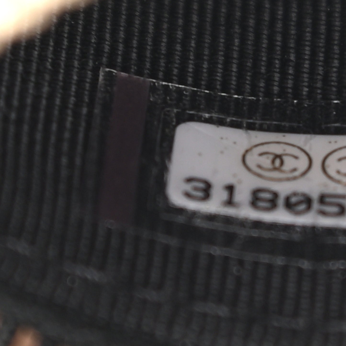 Caviar Quilted Small Handle With Care Vanity Case With Chain Black