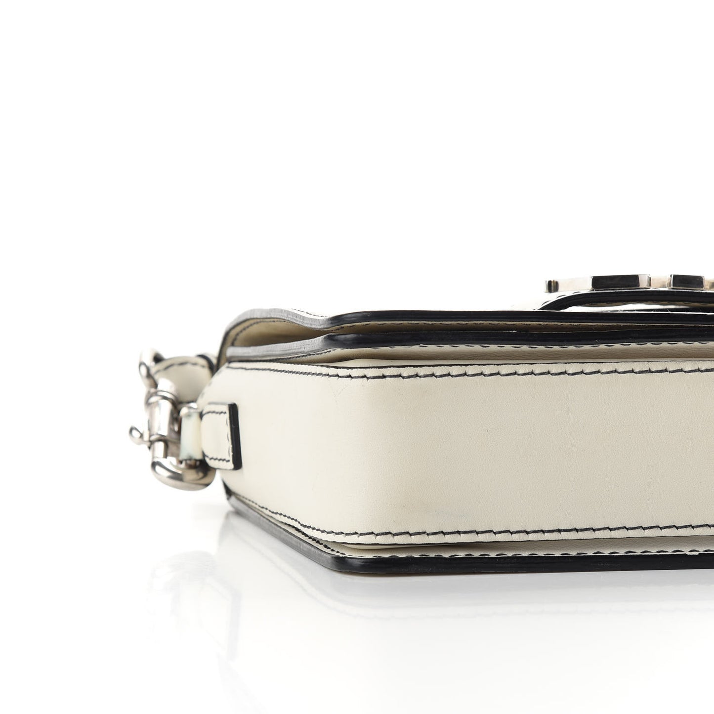 Smooth Calfskin Dio(r)evolution Flap Bag Off White