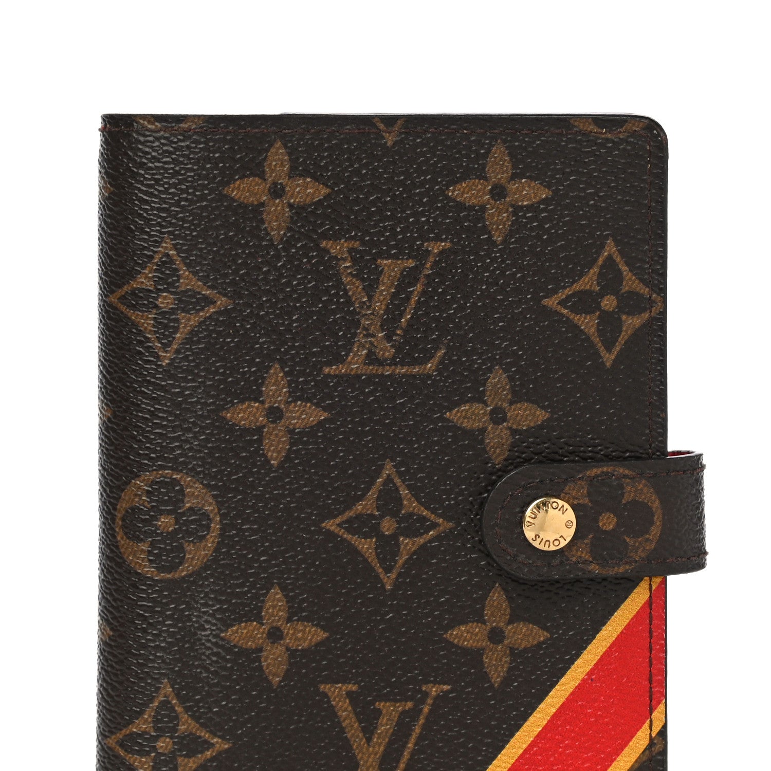 Louis Vuitton Monogram My LV Heritage Small Ring Agenda Cover Rouge Jaune 11 of 11