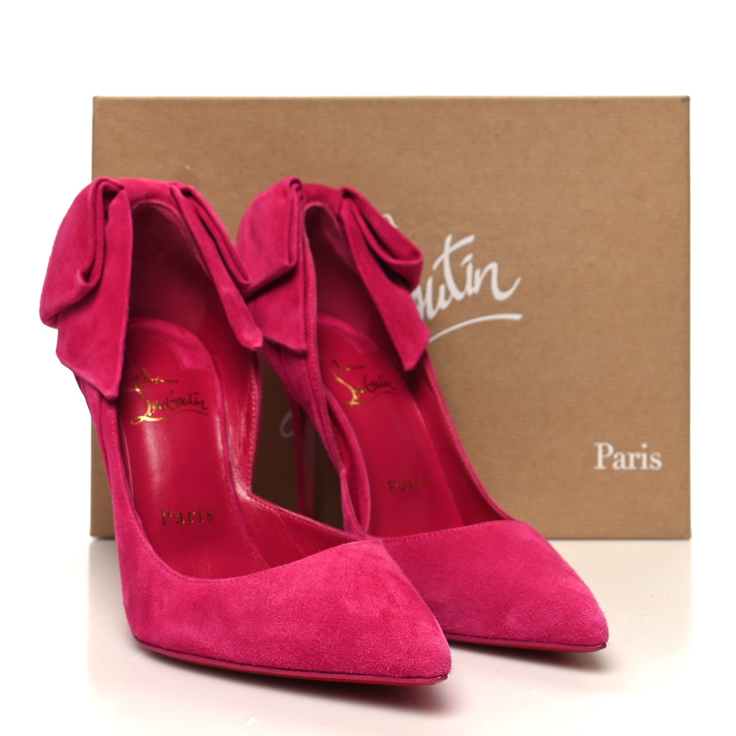 Christian Louboutin Suede Rabakate 100 Pumps 35.5 Bomba 8 of 8