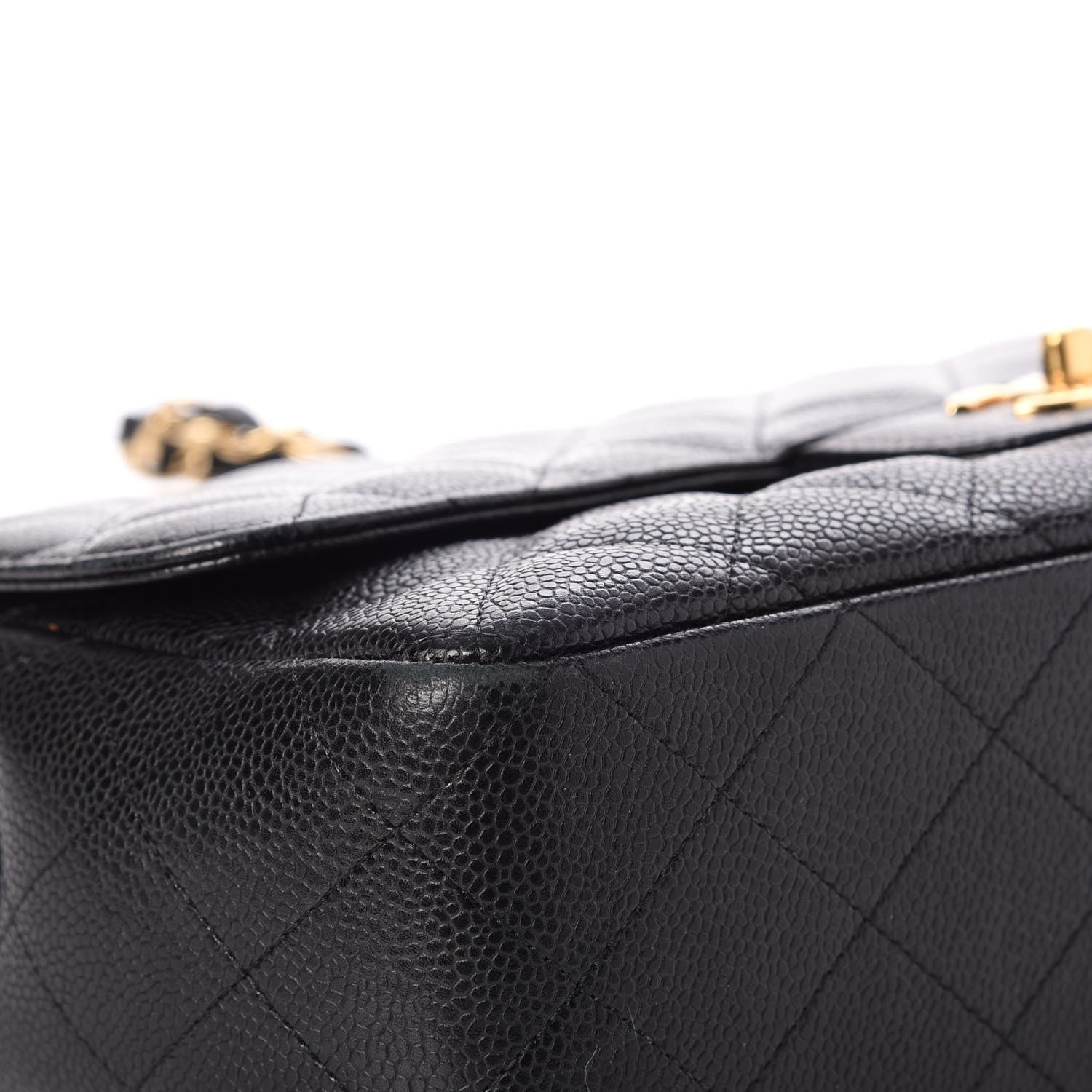 Chanel Caviar Quilted Jumbo Single Flap Black 11 of 15