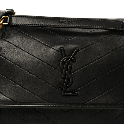 Saint Laurent Lambskin Matelasse Monogram Medium Niki Chain Satchel Black 9 of 11