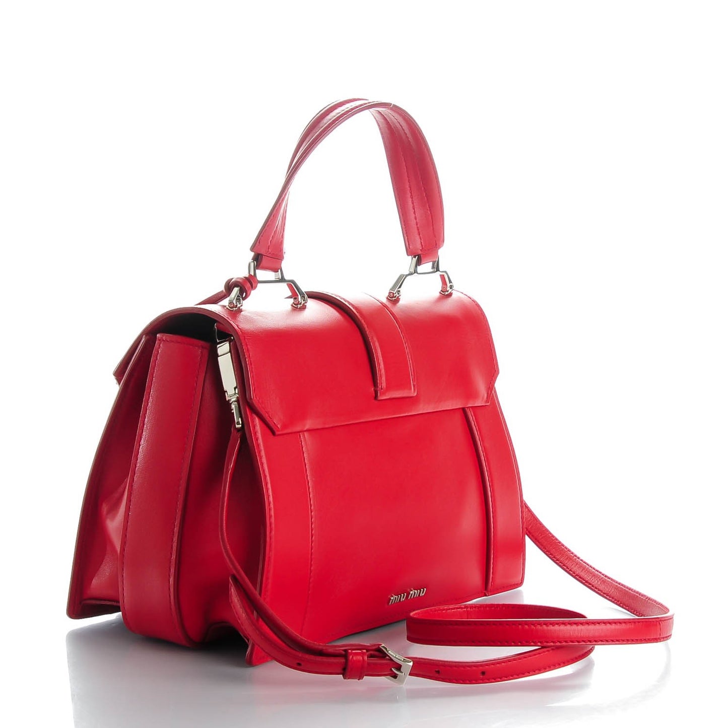 Nappa Top Handle Bag Fuoco