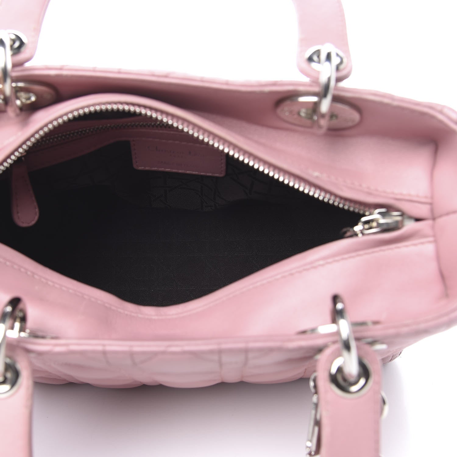 Christian Dior Lambskin Cannage Medium Lady Dior Pink 5 of 16
