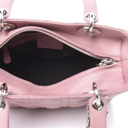 Christian Dior Lambskin Cannage Medium Lady Dior Pink 5 of 16