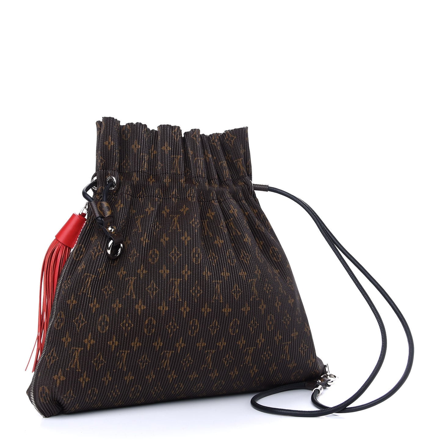 Monogram Canvas Pleated Explorer Bag MM
