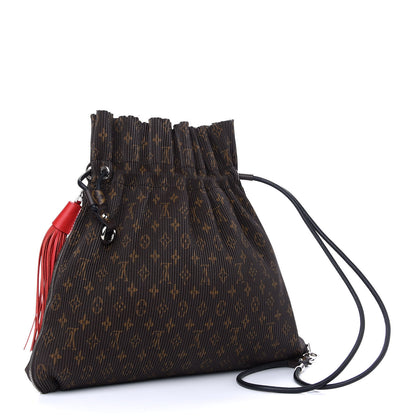 Louis Vuitton Monogram Canvas Pleated Explorer Bag MM 3 of 8