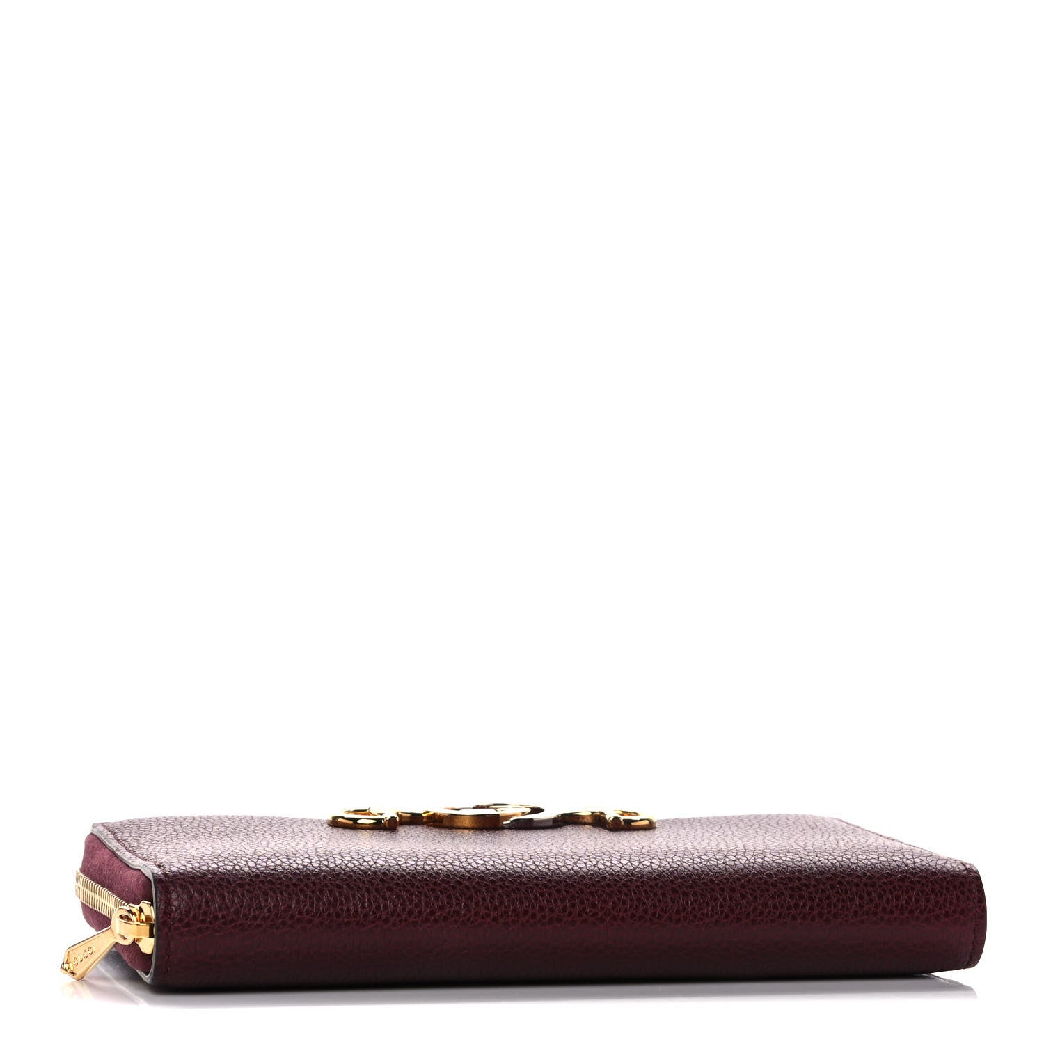 Gucci Grainy Calfskin Zumi Zip Around Wallet Vintage Bordeaux 4 of 11