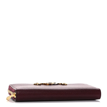 Gucci Grainy Calfskin Zumi Zip Around Wallet Vintage Bordeaux 4 of 11