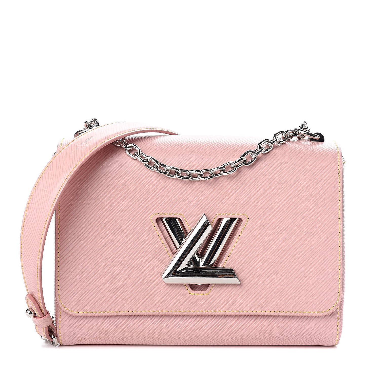Epi Twist Shoulder Bag MM Rose Ballerine