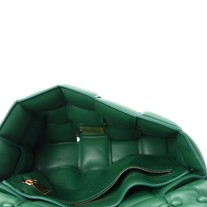 Bottega Veneta Lambskin Maxi Intreccio Padded Chain Cassette Crossbody Bag Racing Green 5 of 11