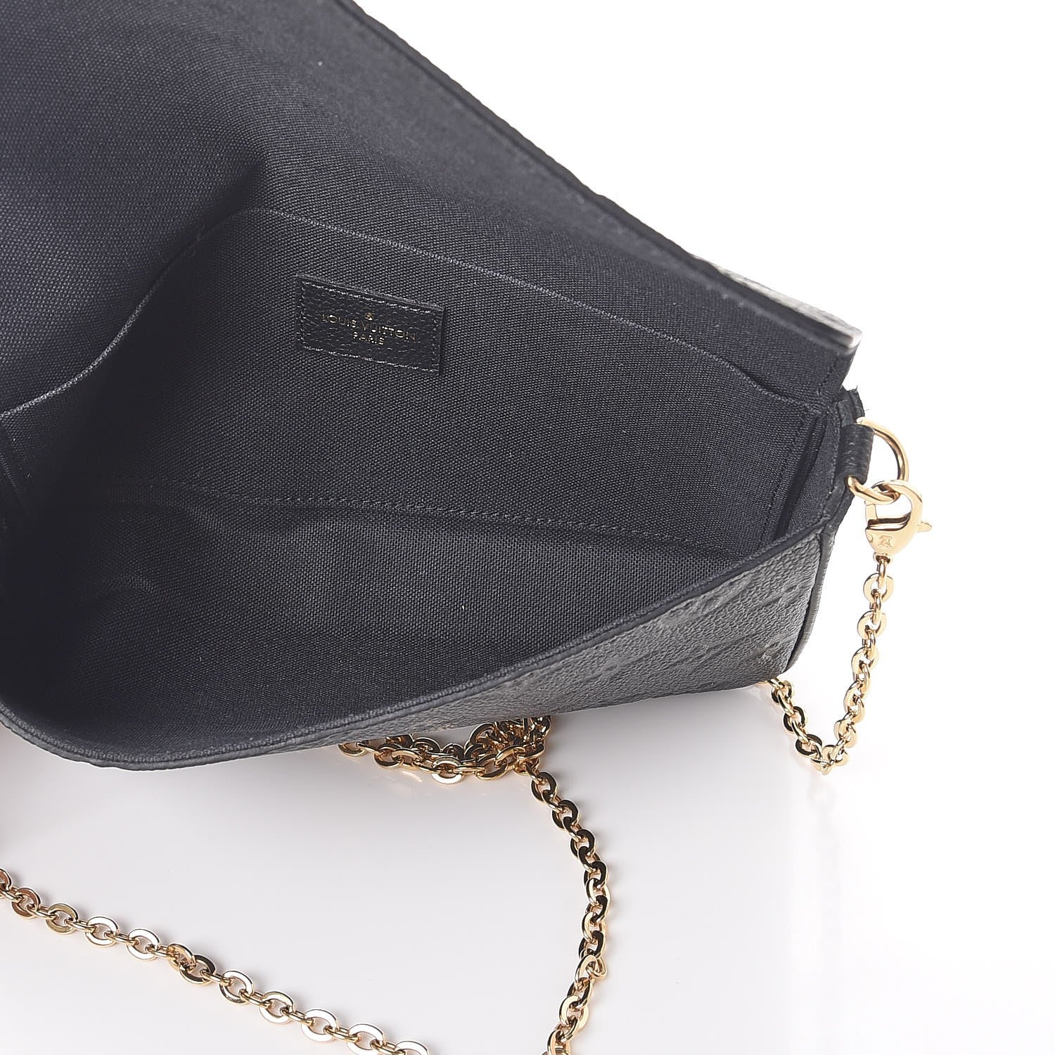 Louis Vuitton Empreinte Pochette Felicie Chain Wallet Black 7 of 12