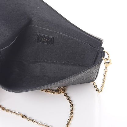 Louis Vuitton Empreinte Pochette Felicie Chain Wallet Black 7 of 12