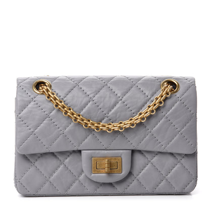 Chanel Aged Calfskin Quilted 2.55 Reissue Mini Flap Grey 1 of 11