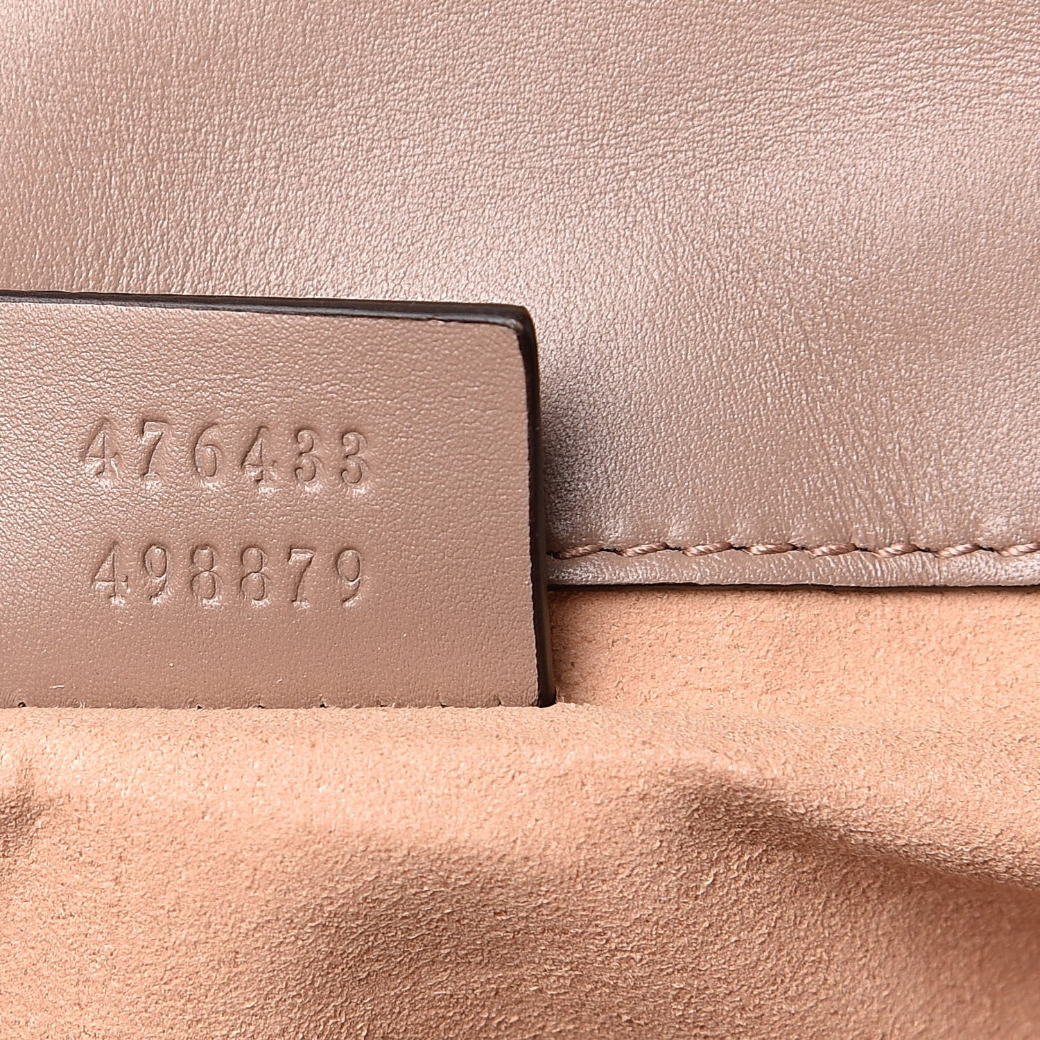 Gucci Calfskin Matelasse Super Mini GG Marmont Shoulder Bag Porcelain Rose 7 of 12