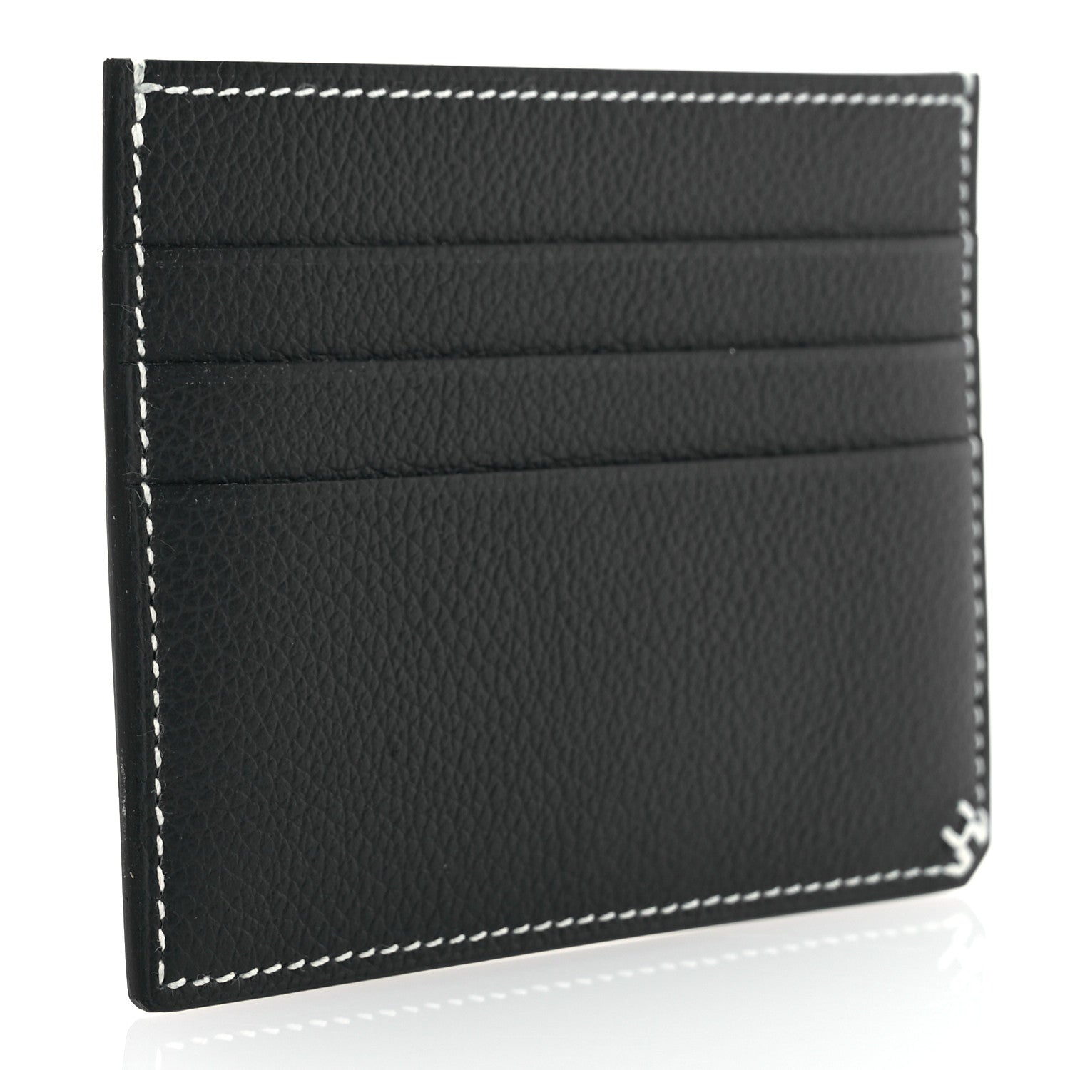 Hermes Evergrain H Sellier Card Holder Black 3 of 10