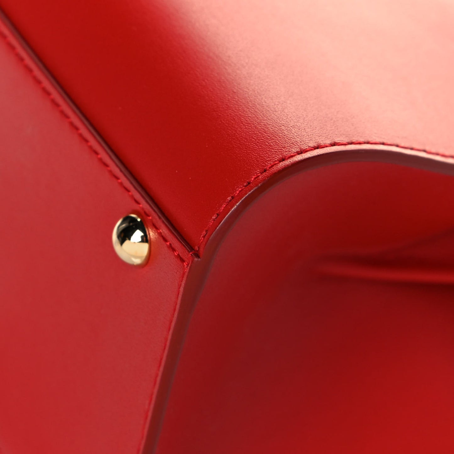 Box Calfskin Mini Brillant Satchel Red