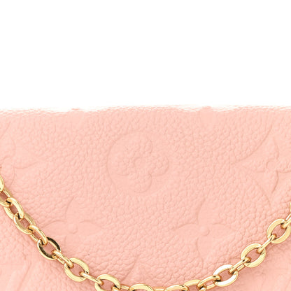 Louis Vuitton Empreinte Pochette Felicie Chain Wallet Rose Poudre 10 of 13