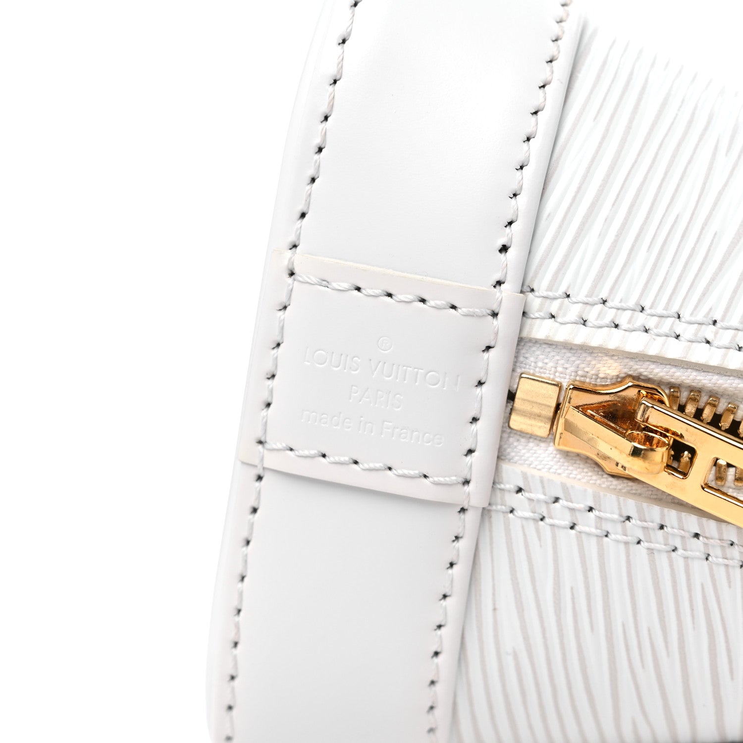 Louis Vuitton Epi Love Lock Alma BB White 6 of 9