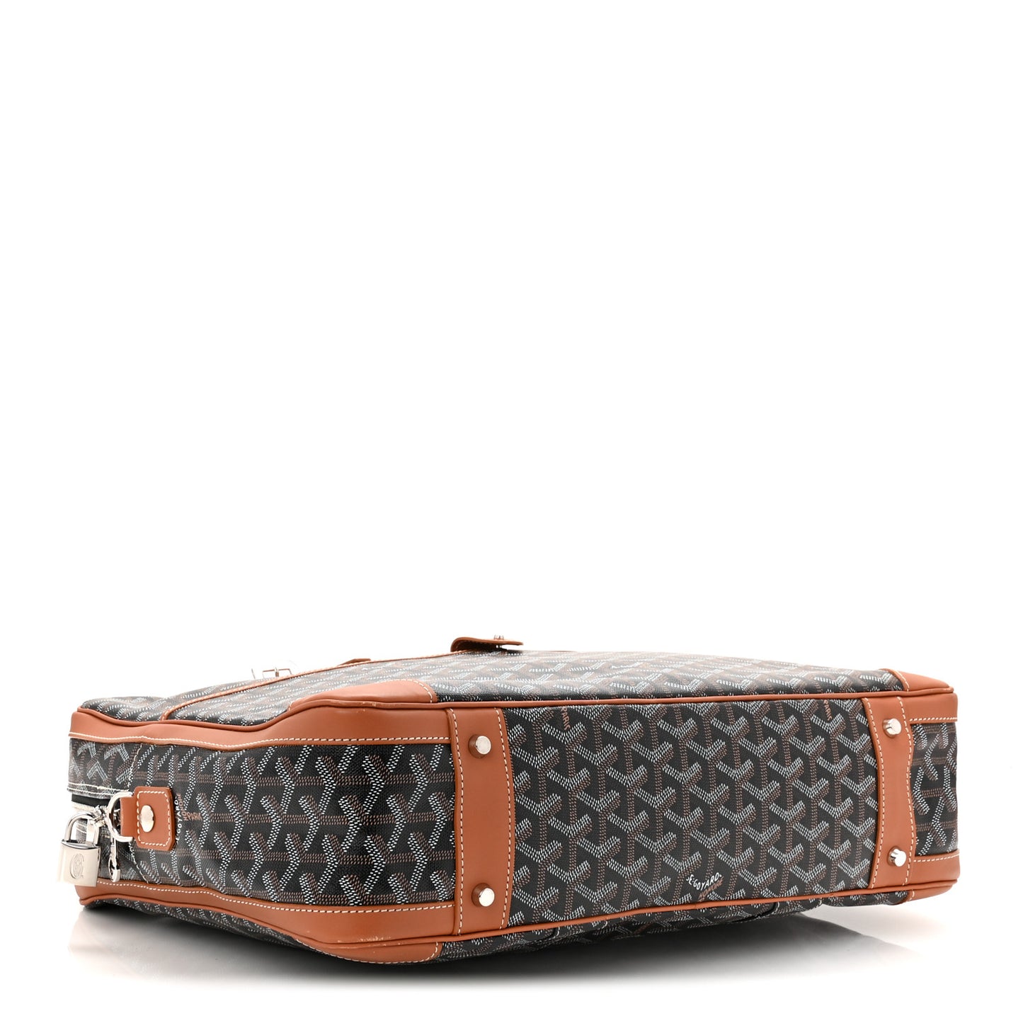Goyardine Ambassade MM Briefcase Black Gold