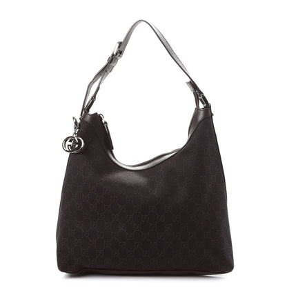 Gucci Monogram Hobo Dark Brown 1 of 9