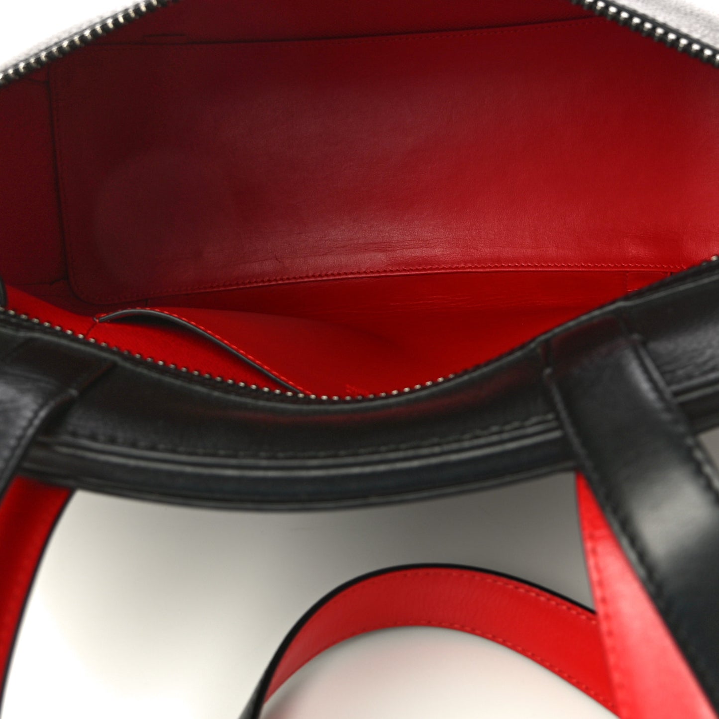 Grained Calfskin Studded Tote Black