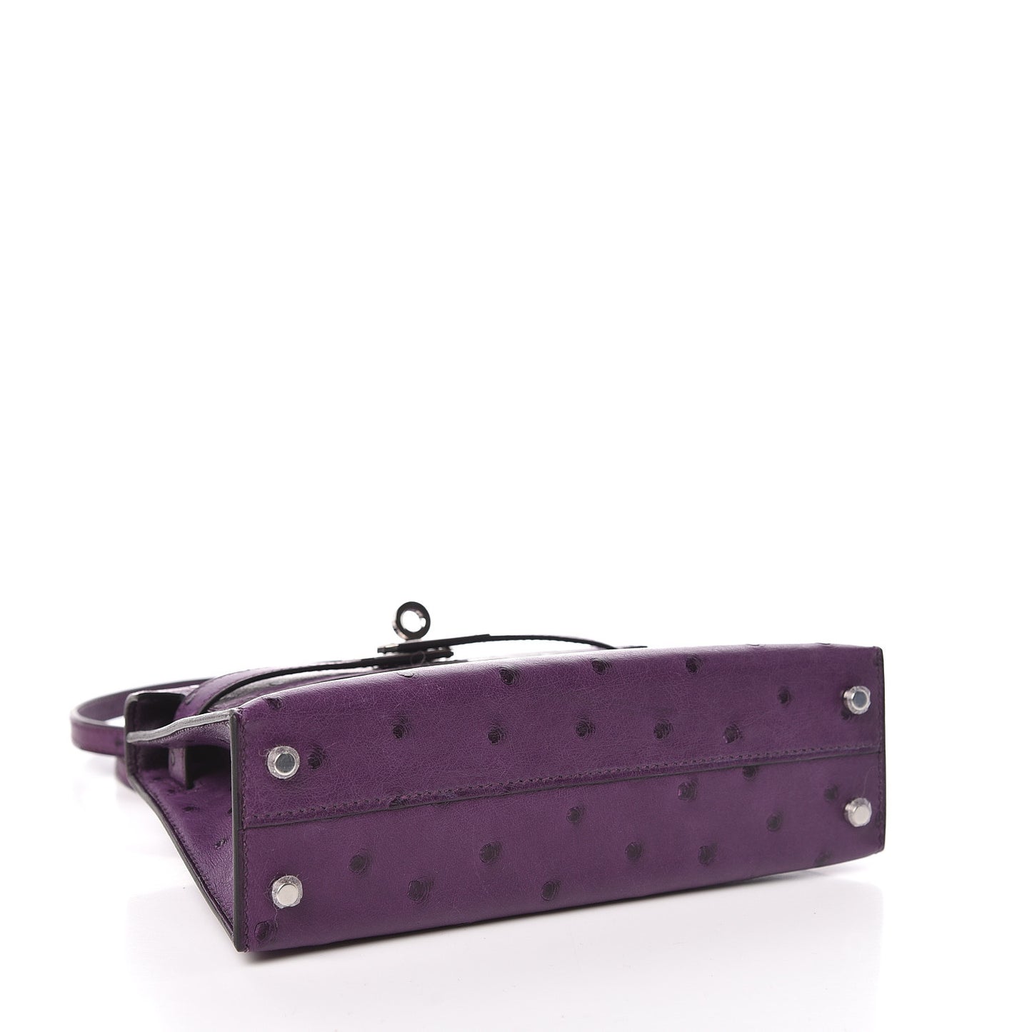 Ostrich Kelly Sellier Mini 20 Violine