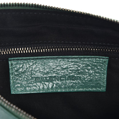 Balenciaga Agneau Classic Hardware Zip Clutch Green 6 of 8