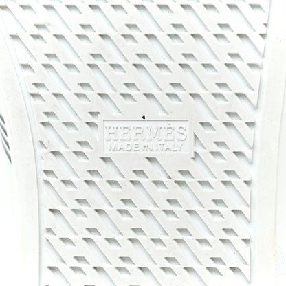 Hermes Calfskin Mens Advantage Sneakers 43.5 White Black 11 of 18