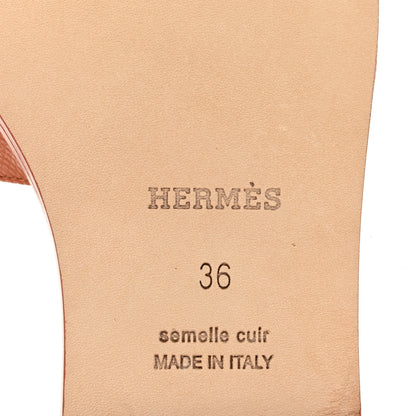 Hermes Epsom Oran Sandals 36 Orange Canyon 7 of 10