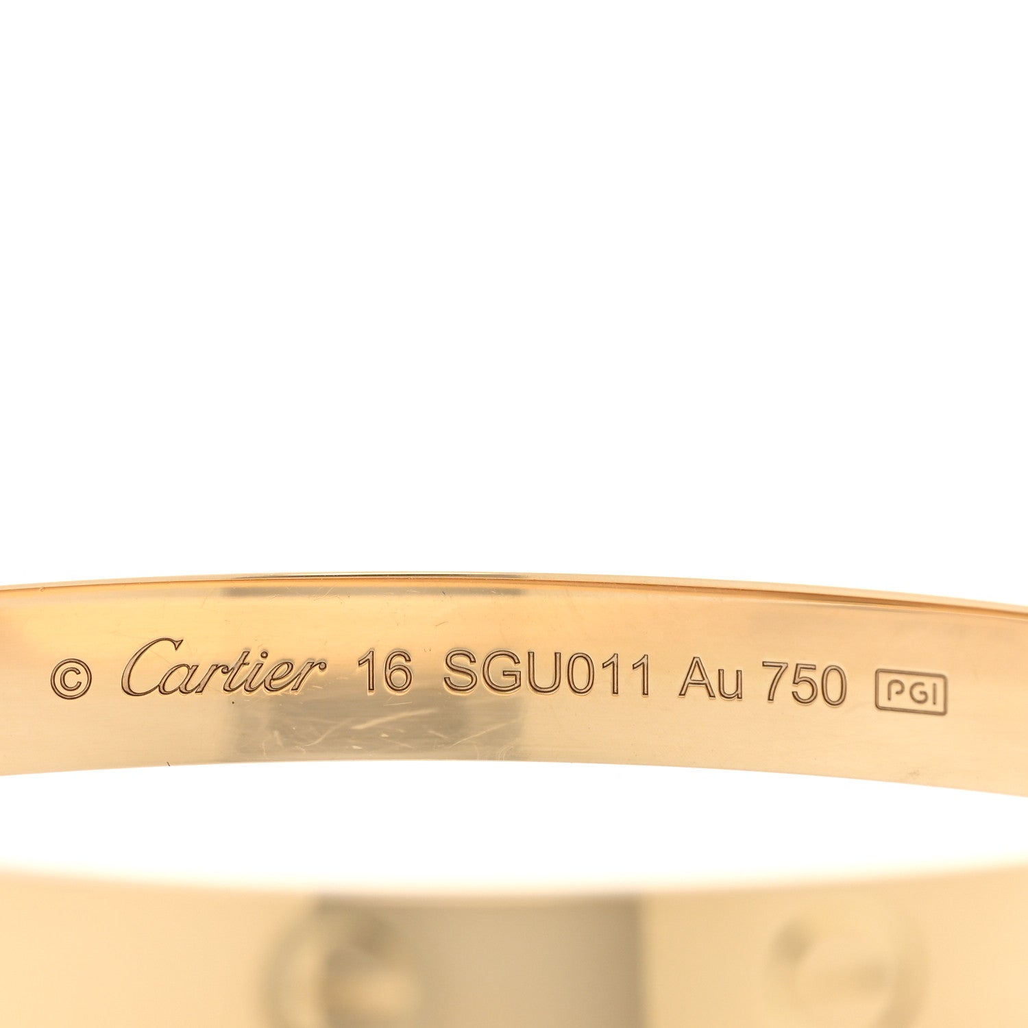 Cartier 18K Yellow Gold Love Bracelet 16 3 of 7