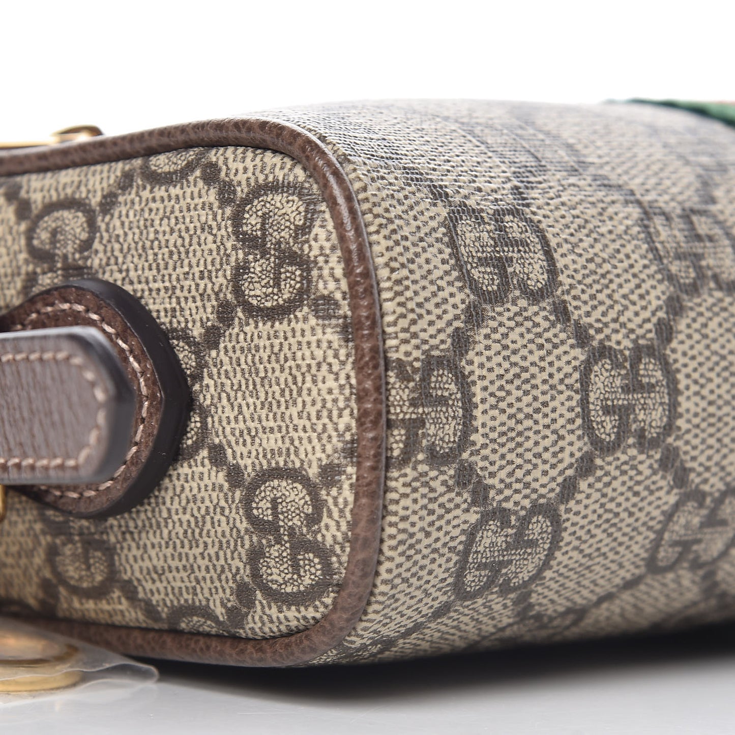 GG Supreme Monogram Web Mini Ophidia Shoulder Bag Brown