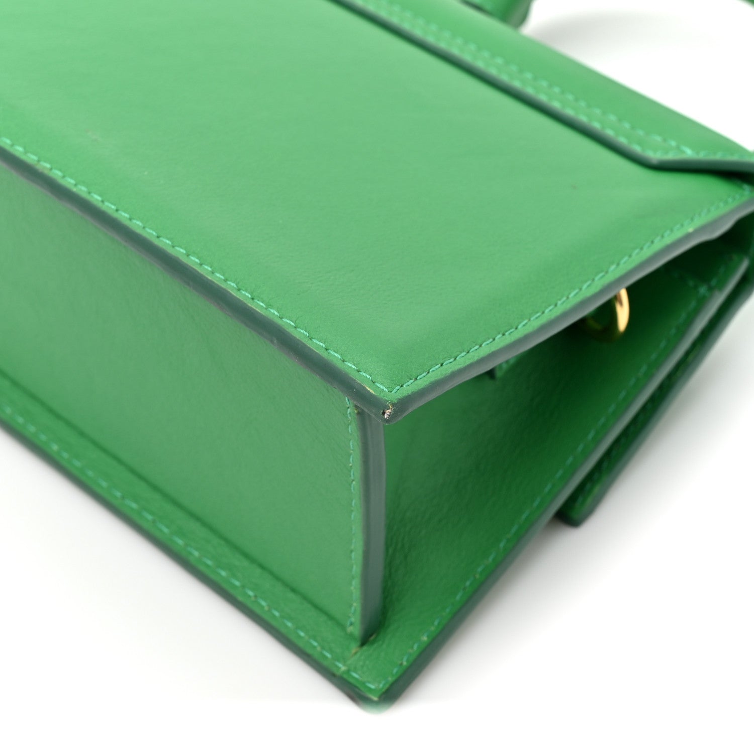 Jacquemus Smooth Calfskin Le Chiquito Noeud Green 10 of 12