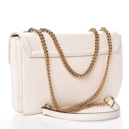 Gucci Vitello Palmellato Lux Crystal Medium Rajah Shoulder Bag Mystic White Multicolor 3 of 14