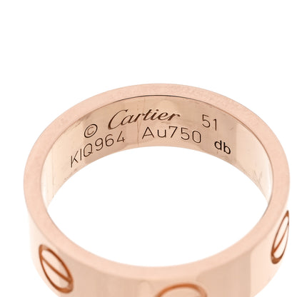 Cartier 18K Pink Gold 5.5mm LOVE Ring 51 5.75 4 of 4