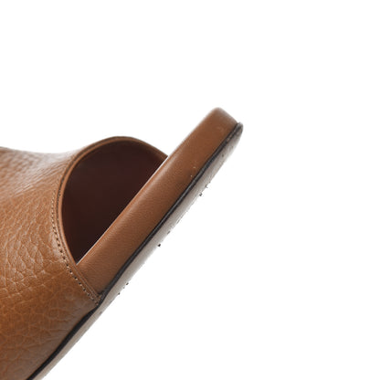 Valentino Garavani Grained Calfskin Rockstud Ankle Strap 5/105mm Sandals 38.5 Tobacco 11 of 16