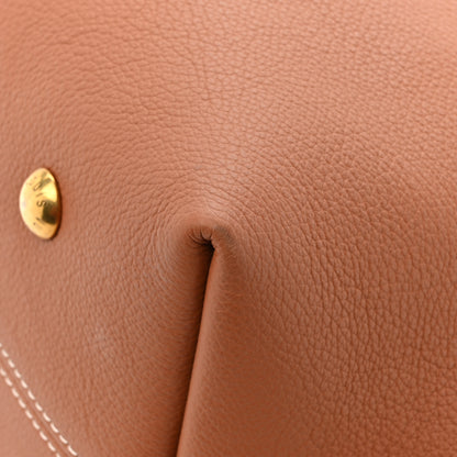 Louis Vuitton Grained Calfskin Low Key Hobo MM Cognac 14 of 14